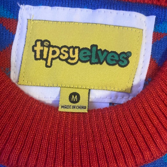 NWT Natural Light Beer Tipsy Elves Crew Neck Ugly Xmas Christmas Sweater - Picture 5 of 5